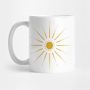 Golden Sun Burst Mug